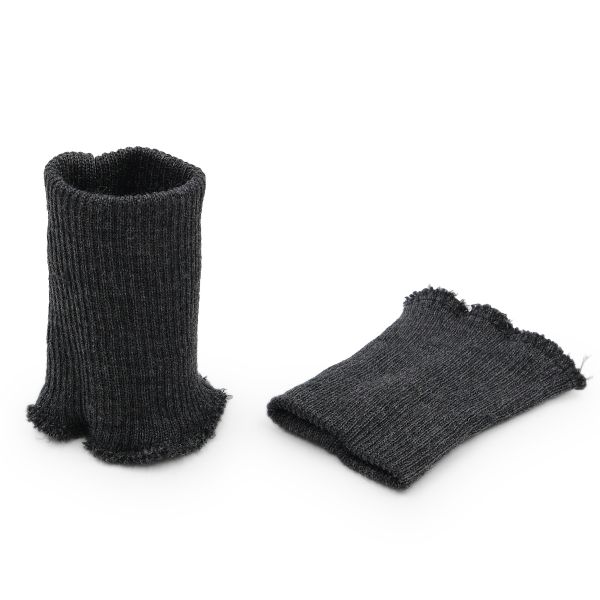 Подвяз (довяз) трикотажный с манжетами (комплект): подвяз 10.0х40.5 см, 2 манжета 7х10 см, тонкие, 373/м антрацит