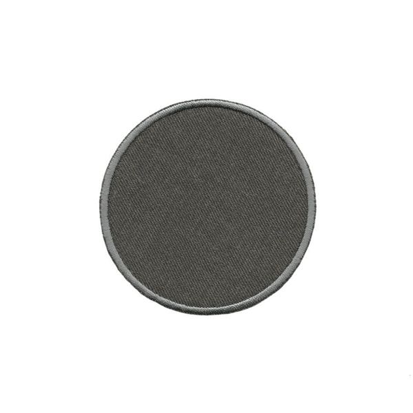 Термоаппликация Круг, 73х73мм (10 шт) (серый), 011