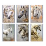 Блокнот на скобе, A5 48 л. 12 шт клетка, Королевский конь 01737, Б262 Светоч