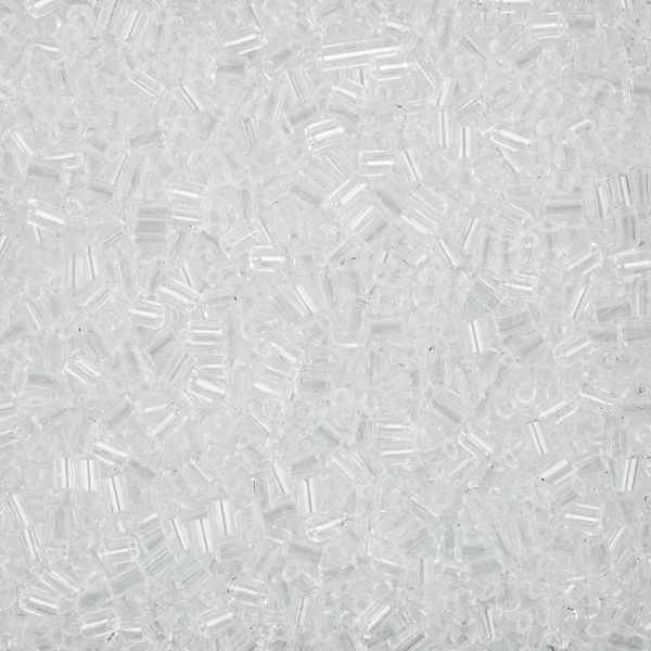 Бисер Preciosa Bugles 2.3 мм, 50 г, 00050 прозрачный, 351-12001