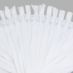 Молния трактор Arta Т6 (6 мм) 1 зам., разъем., 50 см, ОПТ. УП. 25 ШТ., 001 белый