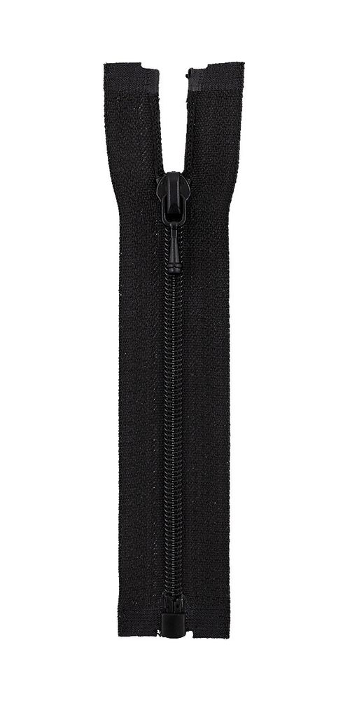 Молния спираль (витая) Т3 (3 мм) 1 зам., разъем., 10 см, декоративная, черный 310, ZipD 3S Gamma, 5 шт