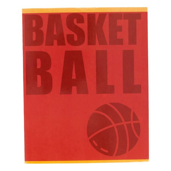 Тетрадь Спорт A5 48 л. на скобе 60 г/м², 10 шт, клетка, SVT 481521 02 баскетбол красный, Светоч