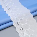 Кружево шитьё 90 мм / 13.72 м, 100% хлопок, неотбеленный