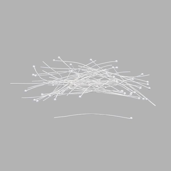 Штифты с шариком 5см, 50 шт/упак, Astra&Craft (Серебро), 4AR192