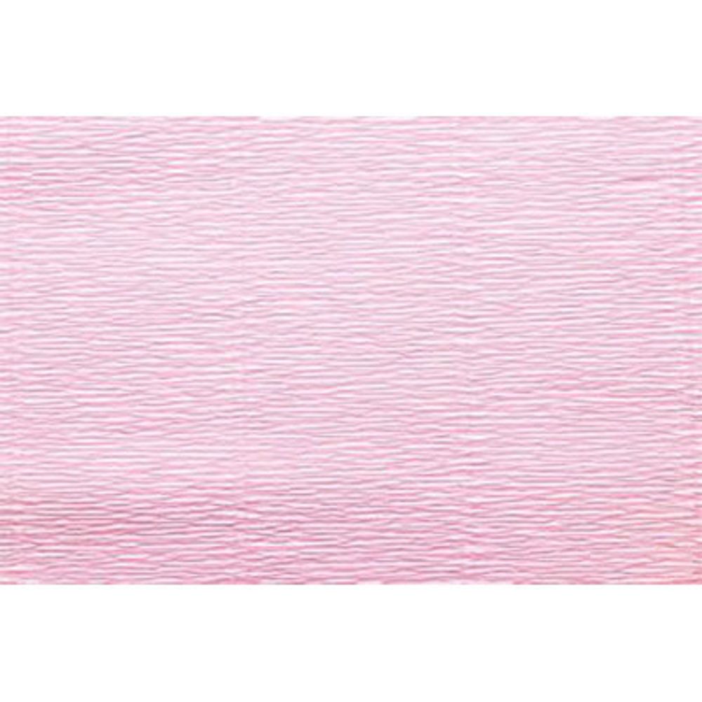 Бумага гофрированная (креповая) 180 г/м², 50 см / 2.5 метра, 549 св.розовый, Blumentag GOF-180