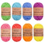 Пряжа Astra Premium (Астра Премиум) Кукольная / уп.8 мот. по 10 г, 23 м, Ассорти 1