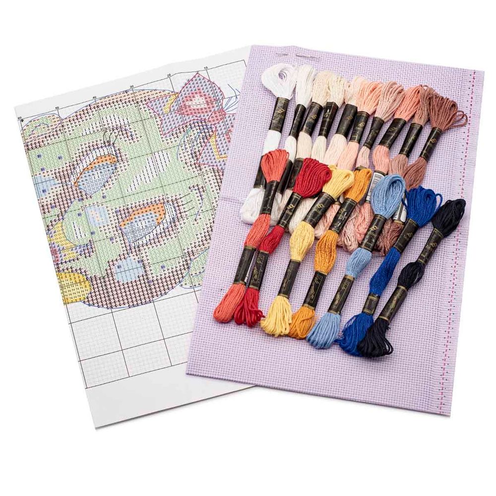 Набор для вышивания нитками Hobby&Pro, Малышка, 14х22 см