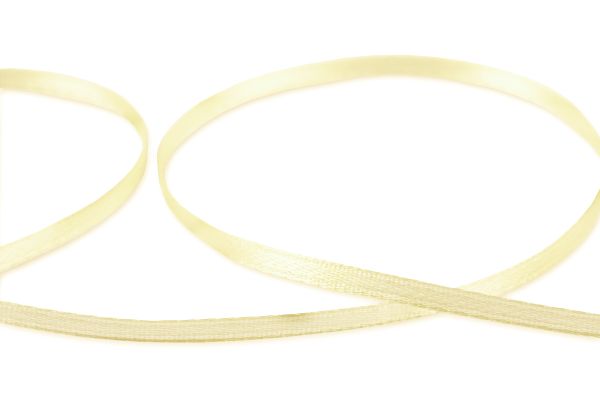 Лента атласная 2-сторонняя 3.0 мм / 91.4±2 метра, 008 кремовый, Gamma AL-3P