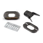 Застежка для сумки поворотная 2.9х2.1х2 см, 5 шт, бл.никель, 3455