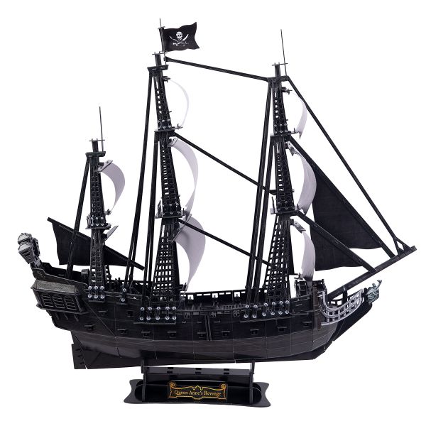 Модель сборная: Серия Корабли 293 элемент. с LED подсветкой, Месть Королевы Анны, Rezark STH-003N