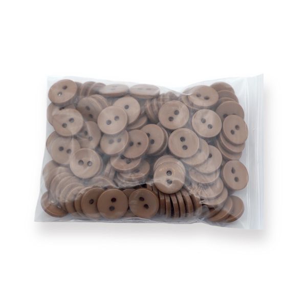 Пуговицы 2 прокола 18L, 11 мм, (Beige (бежевый)), NE74, 144 шт