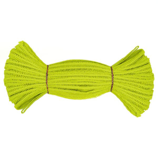 Шнур отделочный сороконожка ⌀5.0 мм / 30 метров, салатовый, С873