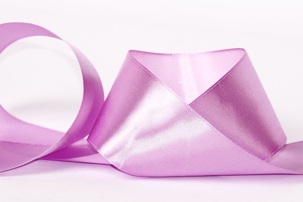 Лента атласная 1-сторонняя 50.0 мм / 33±2 метра, 153 лавандовый, Gamma