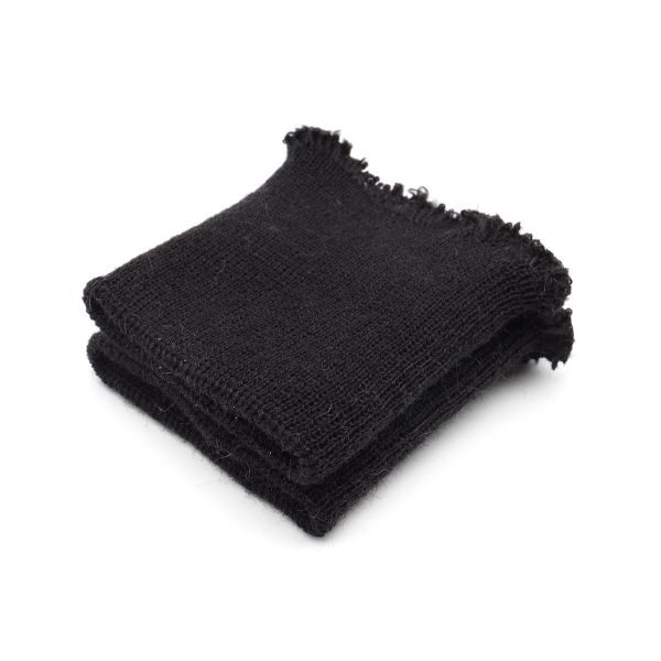 Манжеты трикотажные 6.0х7.0 см, 1 пара, тонкие малые 14 кл, 1х1, 004 черный