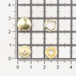 Кнопка рубашечная (джерси) закрытая ⌀9.5 мм, ≈1440 шт, МЕТАЛЛ, золото, NEW STAR