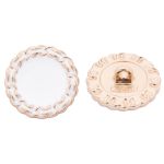 Пуговицы на ножке 32L=20 мм, металл, GD.White (золото-белый), 10 шт, MP05