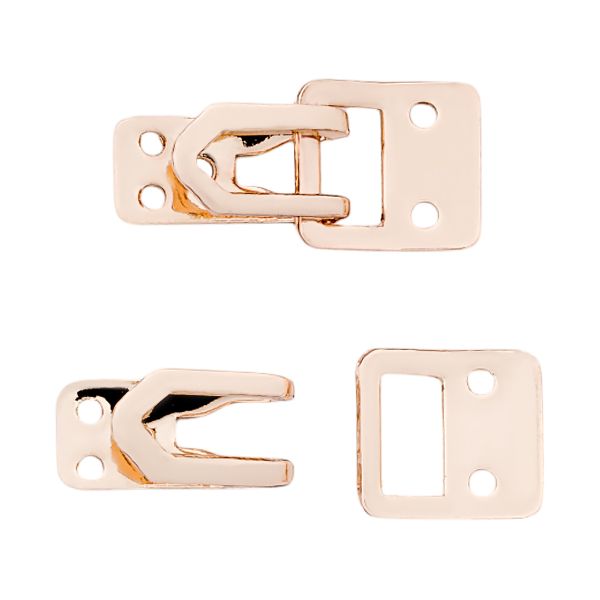 Крючки пришивные декоративные 15х7 мм, gold, 10 шт