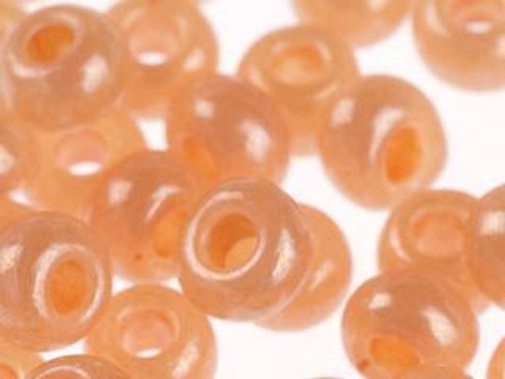 Бисер Preciosa 10/0 (2.3 мм), 50 г, алебастр с цветным покрытием, цв. 17389