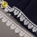 Кружево гипюр (плетёное) 38 мм, TBY.C01330B, теплый белый, 13.71м, Kruzhevo