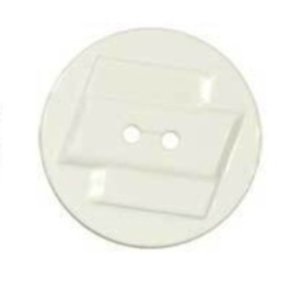 Пуговицы 2 прокола костюмные 23 мм, 12 шт, А001 белый, Gamma GX 0030