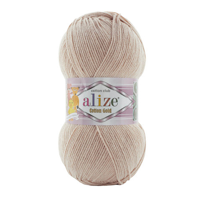 Пряжа Alize (Ализе) Cotton Gold / уп.5 мот. по 100 г, 330м, 314 св.бежевый