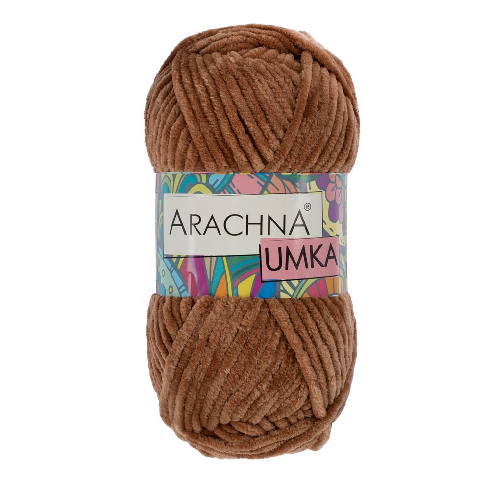 Пряжа Arachna Umka / уп.5 мот. по 100 г, 120 м, 41св.коричневый