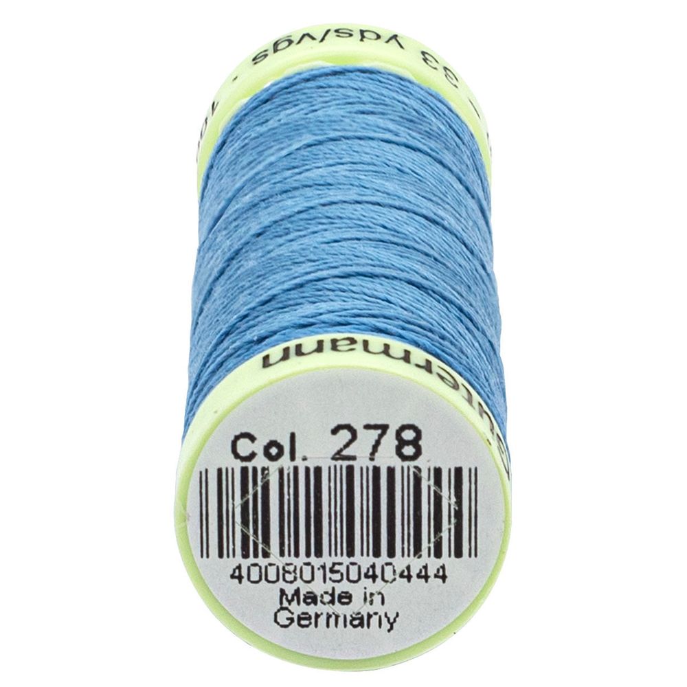 Нитки отделочные Gutermann Top Stitch, 30м, 278 небесно-голубой, 5 катушек