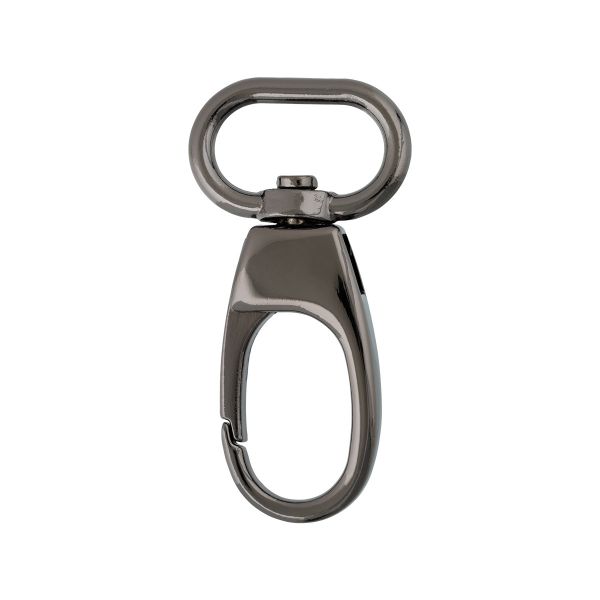 Карабин металл 20.0 мм (50х25 мм), 10 шт, 06 черн.никель, Gamma GH 117/20/10