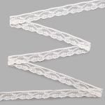 Кружево эластичное (стрейч) 25 мм / 13.71±10% метров, белый, LAEC-19173