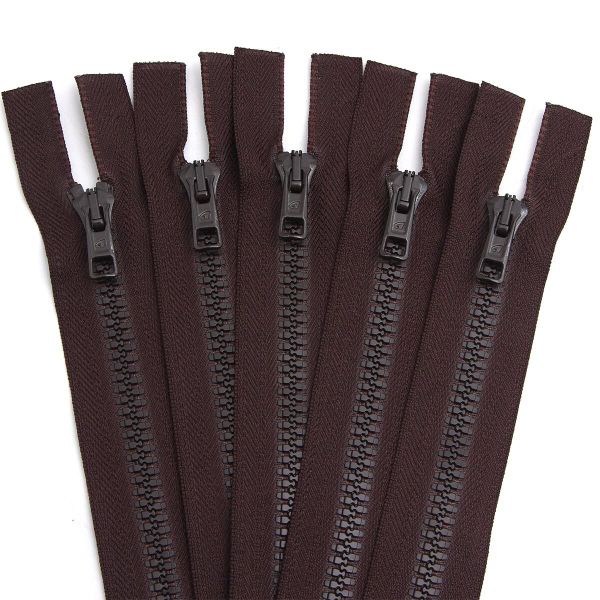 Молния трактор Arta Т6 (6 мм) 2 зам., разъем., 75 см, цв. 068 т.коричневый, уп.5 шт