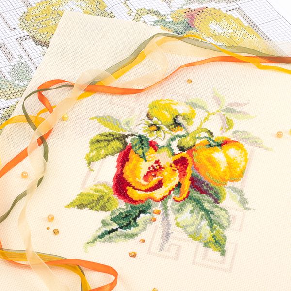 Набор для вышивания нитками Чудесная игла, Перец 18х25 см