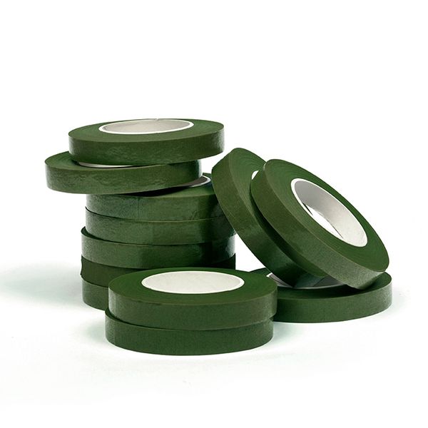Тейп-лента цв.темно-зеленый, ширина 10 мм, уп.27.43 м (уп. 12 шт)