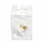 Брошь декоративная 20х11 мм, gold золото /TOS/