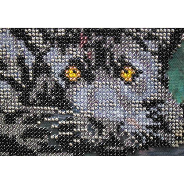 Набор для вышивания бисером Hobby&Pro, Пантера, 37х25 см