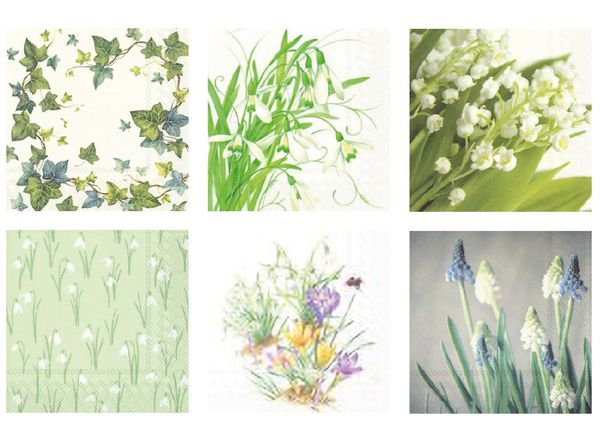 Салфетки для декупажа ассорти №65, 6 шт, Элегантная весна, Love2art SDS №65