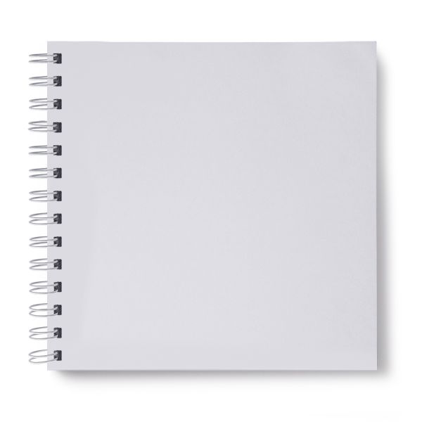 Артбук (Скетчбук), блок белый, жесткая подложка, 200 г/м², 205х205 мм, на гребне 30 л. 2 шт, Рыжая любовь 01607, Светоч А230