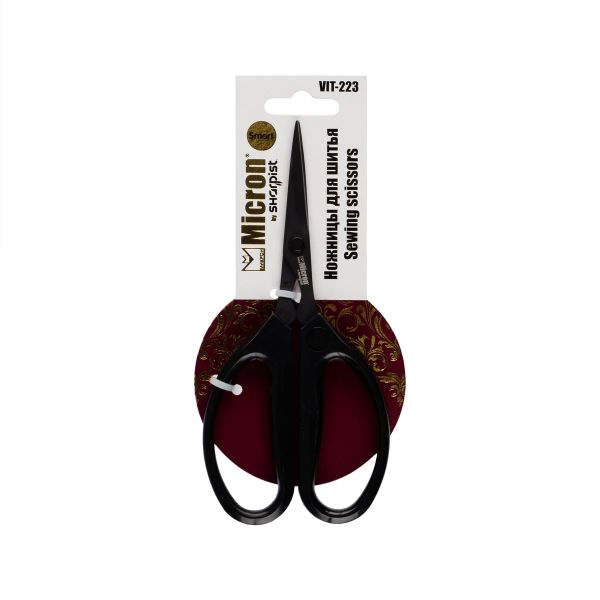 Ножницы портновские бытовые 16 см, тефлоновые, Micron by Sharpist Smart VIT-223