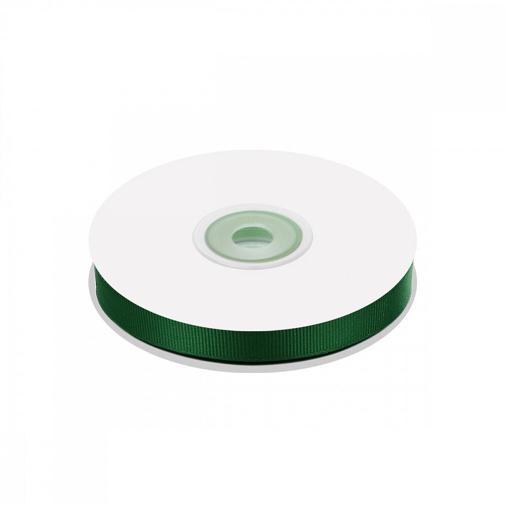 Лента репсовая (в рубчик) 10.0 мм цв. 587 т.зеленый уп.22.86м (±1м)