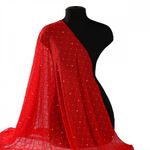 Сетка бельевая эластичная 85 г/м², шир.150 см / 1 метр, с флоком TBY.SZ030218 цв.116 красный /SZ030218.116/1/