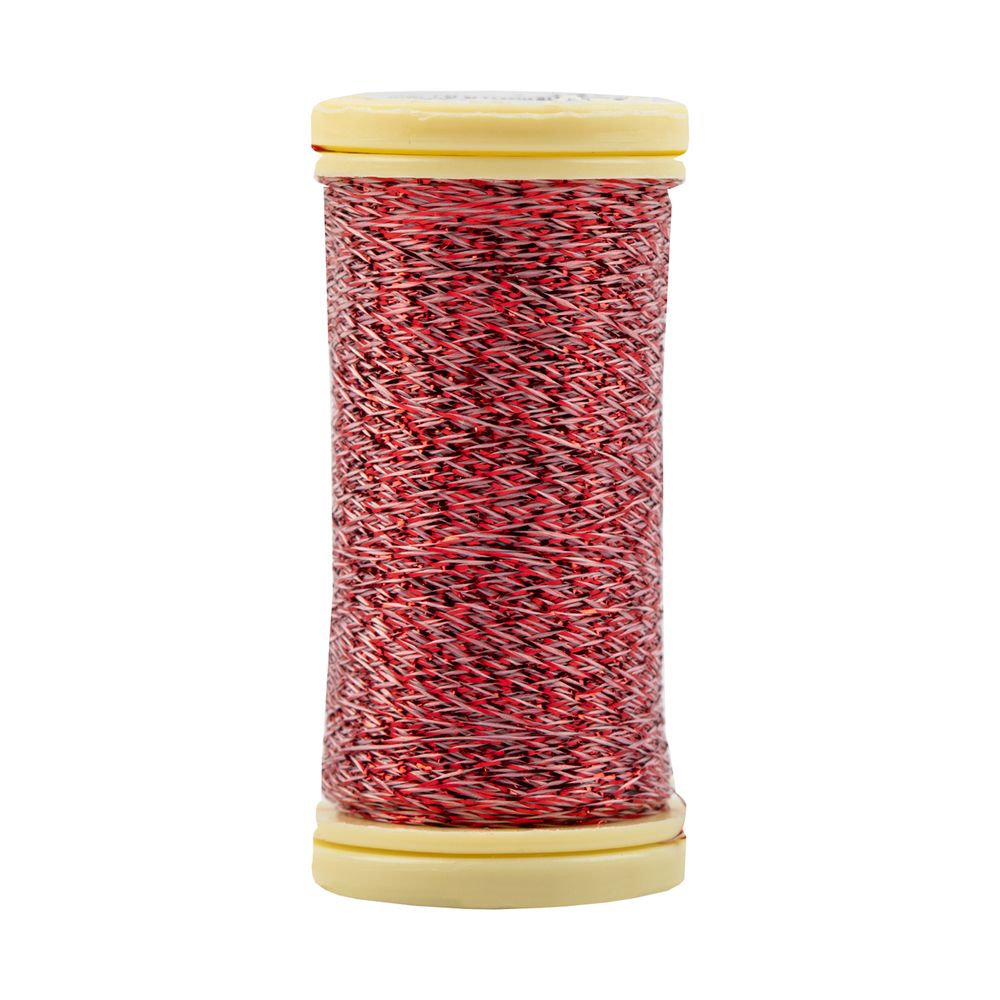 Мулине Gamma металлик M 5 мотков по 50 метров, M-120 белый/красный, Gamma BRILL