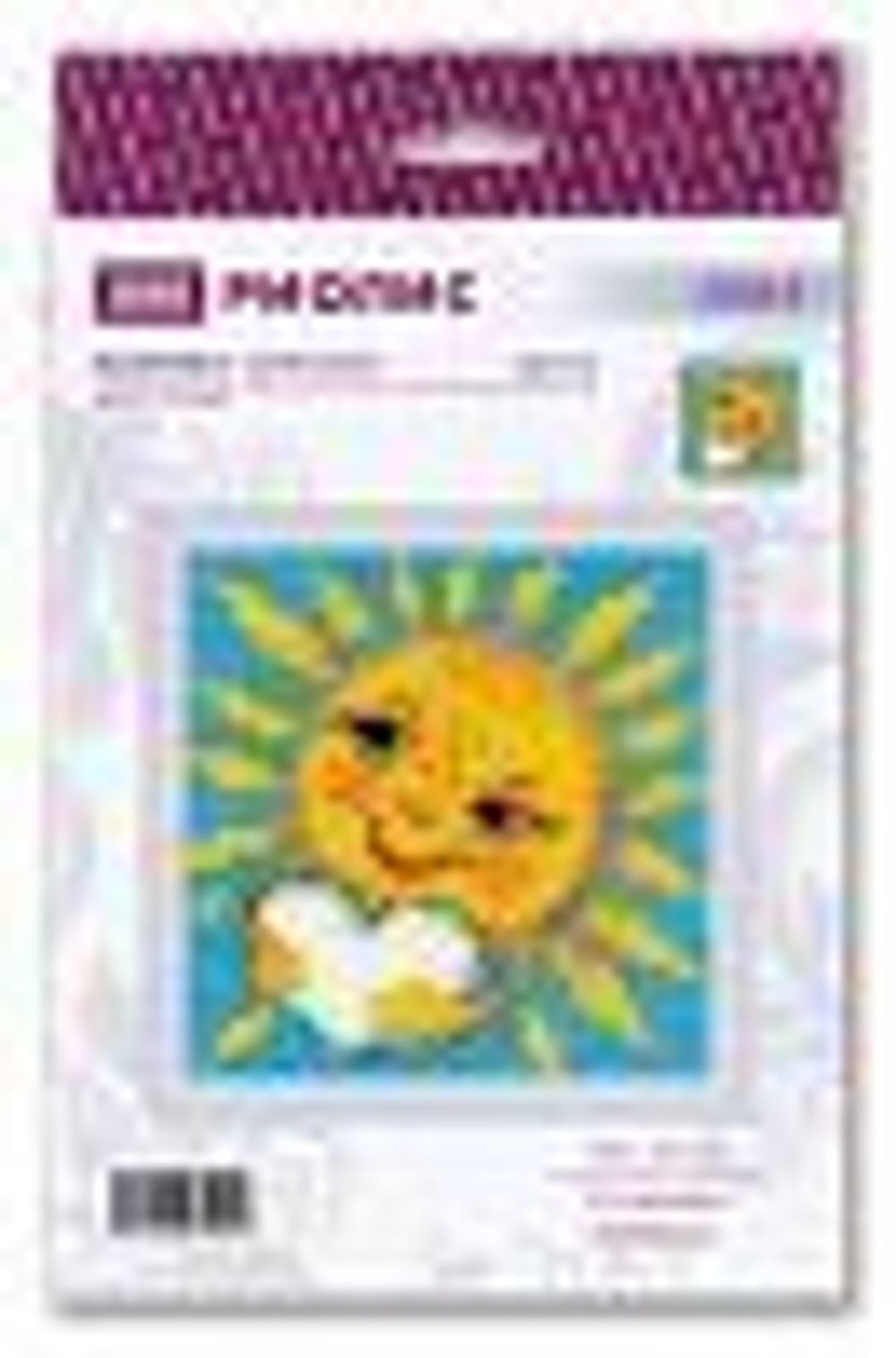 Набор для вышивания нитками Риолис, Солнышко, 10х10 см