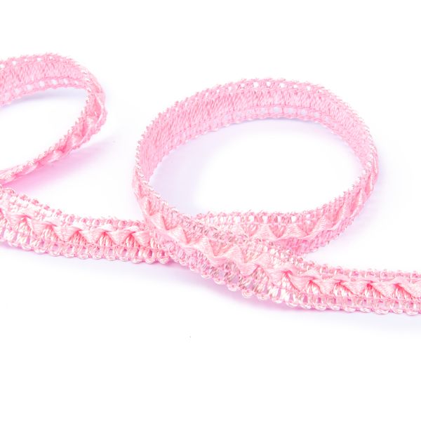 Тесьма декоративная Gamma Самбоса GSL-201 13 мм, 33 м, 067 св-розовый