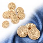 Пуговицы металлические на ножке 32L-20 мм, С-MP09 цв.золото, 10 шт