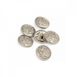 Пуговицы металлические на ножке 36L-23 мм, С-MP09 цв.серебро, 10 шт