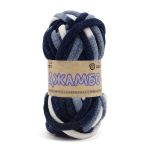 Пряжа Astra Premium (Астра Премиум) Джамбо / уп.1 мот. по 150 г, 13 м, 05 синий/белый