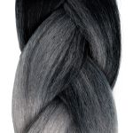 Украшение для волос "Канекалон" 60±3 см, 1 шт, №04 серый, чёрный, Cherry Mary, TH07050