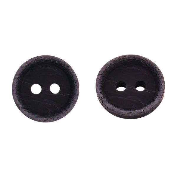 Пуговицы 2 прокола 18L=11 мм, Blk-02 черный, 72 шт, CN2847