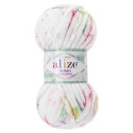 Пряжа Alize (Ализе) Mini Colors серия Бархат (Velluto) / уп.5 мот. по 100 г, 68м, 8114 принт