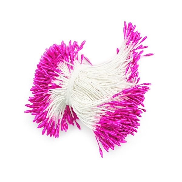 Тычинки для искусственных цветов 0,1х6см (малиновый)